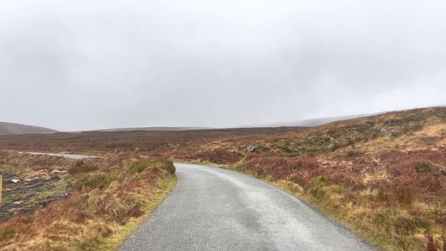 Wicklow Mountains National Park 4K - Scenic Drive - Heavy Rain