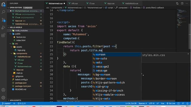 22 Vue JS Computed Properties and Watchers смотреть онлайн