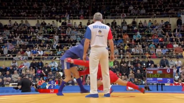 COMBAT SAMBO. NESTEROV (RUS) vs TANRIBERDIYEV (TKM). World Cup "Kharlampiev Memorial" 2017 смотреть онлайн
