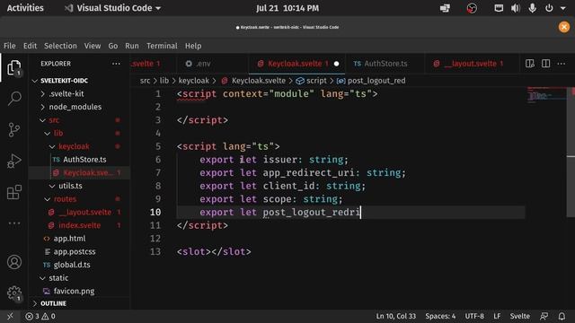 Sveltekit + OpenID Auth (Todo App) | Part 9 Input props to Keycloak Component смотреть онлайн