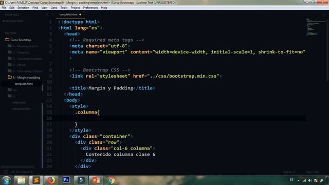 Margin y padding en bootstrap - Bootstrap 4 tutorial español смотреть онлайн
