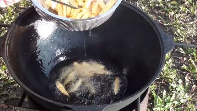 Картофель фри - в казане. Быстро и очень вкусно !! смотреть онлайн