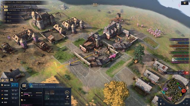 Age of Empires 4 - 4v3 DISTRACTING THE ENEMY | Multiplayer Gameplay смотреть онлайн