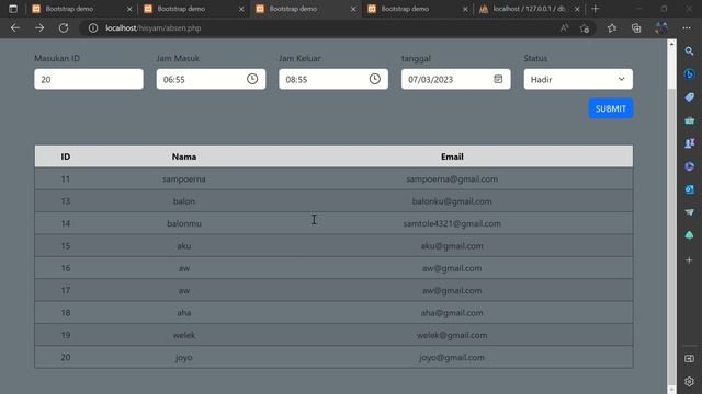 Menggabungkan 2 tabel + automasi tabel scripts PHP MySQL смотреть онлайн