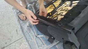 Установка чехлов из экокожи на Лада Гранта.