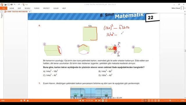 Cebirsel İfadeler Yeni Nesil Soru Çözümü