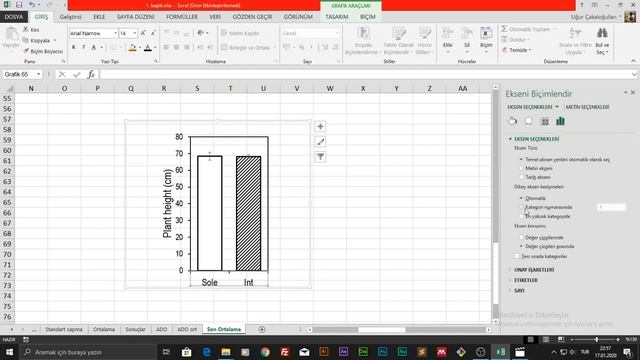 EXCEL | Grafik dikey eksen yer değiştirme смотреть онлайн
