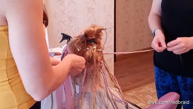 Классические афрокосички, процесс смотреть онлайн