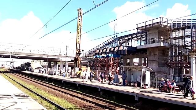 СТ КРЮКОВО ОКТЯБРЬСКАЯ ЖЕЛЕЗНАЯ ДОРОГА МЦД 3, идёт интенсивный процесс строительства смотреть онлайн