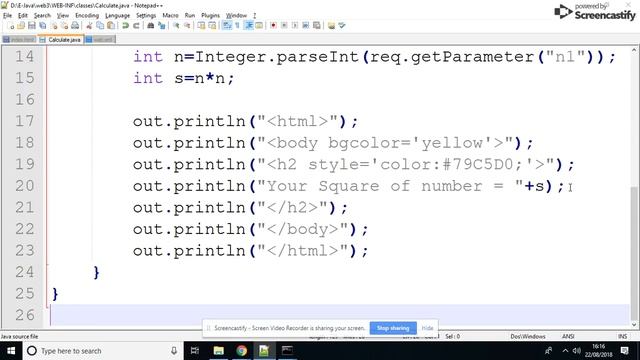 Form Handling in Servlet смотреть онлайн