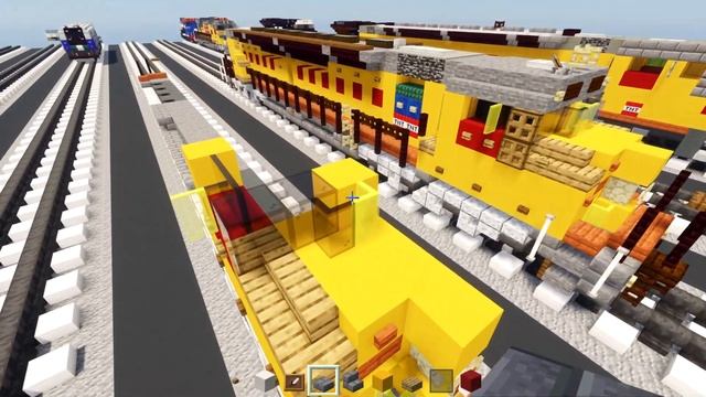 Minecraft Union Pacific DDA40X World's Largest Diesel Locomotive Tutorial смотреть онлайн