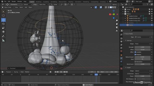 03. Forces simulation in Blender смотреть онлайн