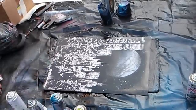 Скоростное рисование аэрозольными красками на улице \ Speed drawing aerosol paints on the street смотреть онлайн