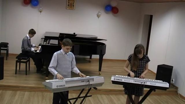 ансамбль Magic trio, г Гаджиево Вальс из прошлого смотреть онлайн