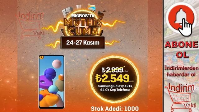 MİGROS MÜTHİŞ CUMA İNDİRİMLERİ | 24-27 KASIM 2020 | MİGROS İNDİRİMLERİ | MİGROS ELEKTRONİK ÜRÜNLER смотреть онлайн