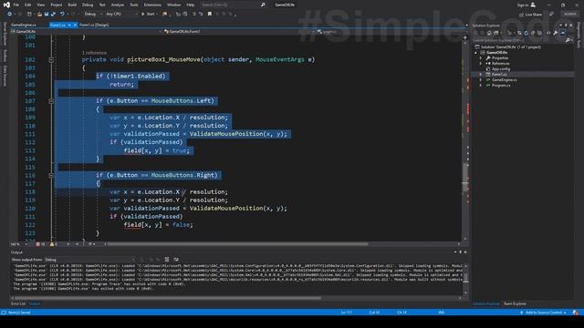 СИМУЛЯЦИЯ ЖИЗНИ НА C# | РЕФАКТОРИНГ | Клеточный автомат игра Жизнь | Часть 2 смотреть онлайн