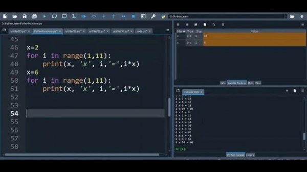 How to create Multiplication table in Python using Function| Urdu | Hindi