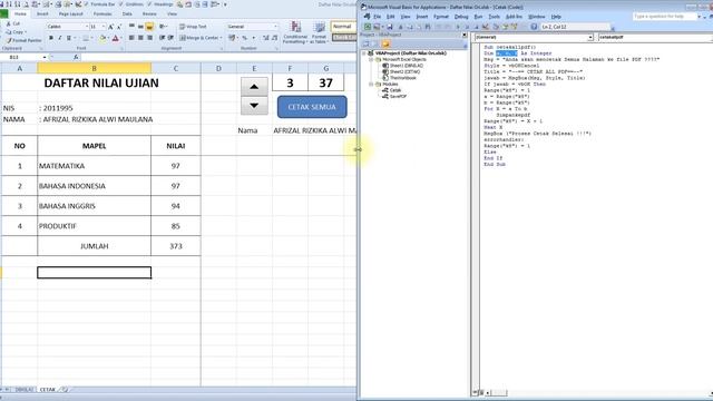 Gratisss !!! SCRIPT VBA EXCEL CETAK SEMUA KE PDF смотреть онлайн