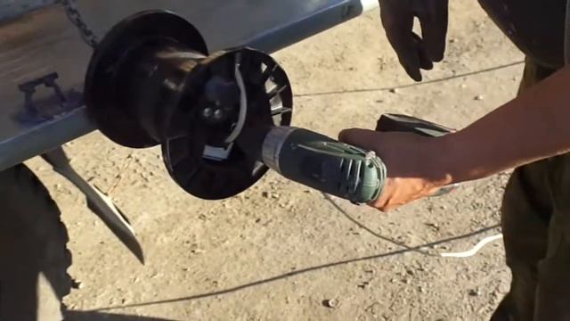 Катушка под удлинитель с электроприводом. смотреть онлайн