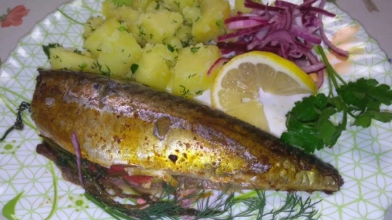 Скумбрия в духовке. смотреть онлайн
