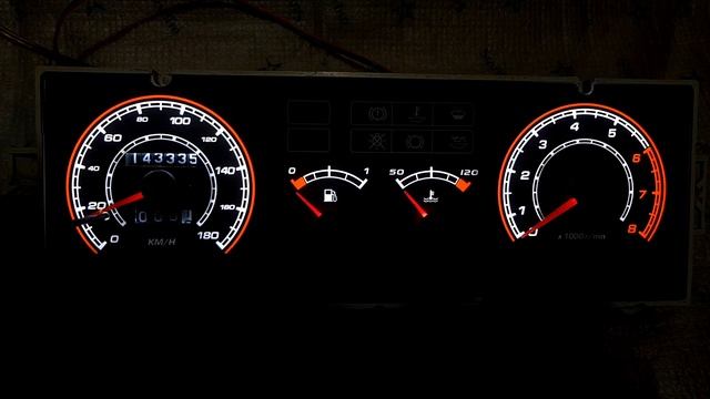 Панель приборов ВАЗ 2109 тюнинг светодиодная подсветка и шкала индивидуального дизайна смотреть онлайн