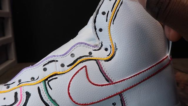 CARTOON SKETCH AIR FORCE 1 CUSTOM (SATISFYING) смотреть онлайн