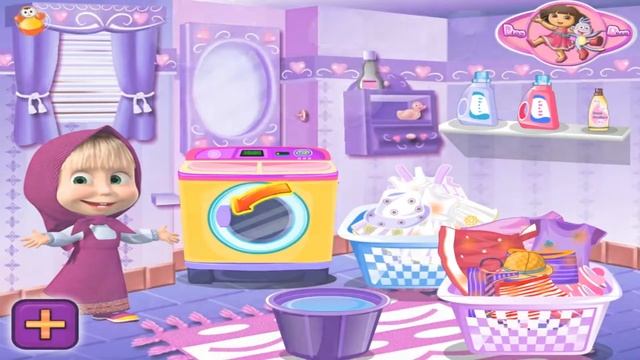 Masha Laundry Day - Games For Kids смотреть онлайн