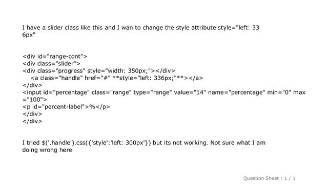 CSS : jquery to change style attribute of a div class смотреть онлайн