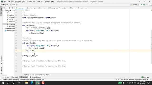 Cryptography using Python / encryption and decryption using python / Dynamic Coding смотреть онлайн