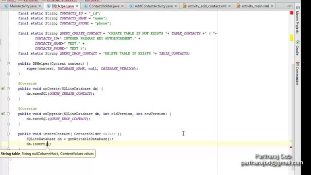 Android : SQLite Part 3 : Phonebook смотреть онлайн