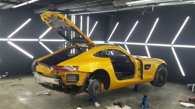 Mercedes Benz AMG GT | T CAR HOUSE AND CULT WRAP #deteiling #wrap #amggts #moscow #tuning смотреть онлайн