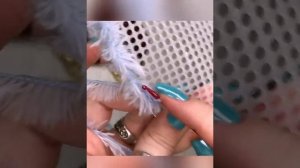 Мини-сумка. Вязание по канве. Вязание крючком