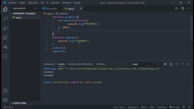 Callback en ¡5 minutos! - Javascript смотреть онлайн