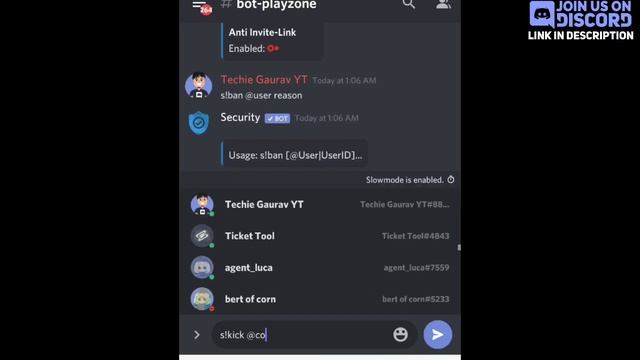 Security Bot Discord | Best moderation bot discord | Setup Anti Raid more.. | Techie Gaurav смотреть онлайн