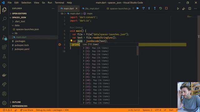 Flutter 4b: Decodificar JSON смотреть онлайн
