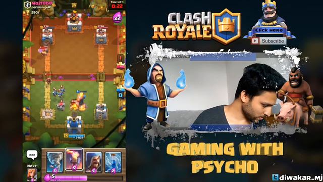 Wiz-Va-Nado!! Best Deck!! (GAMEPLAY) Arena 9||CLASH ROYALE|| смотреть онлайн