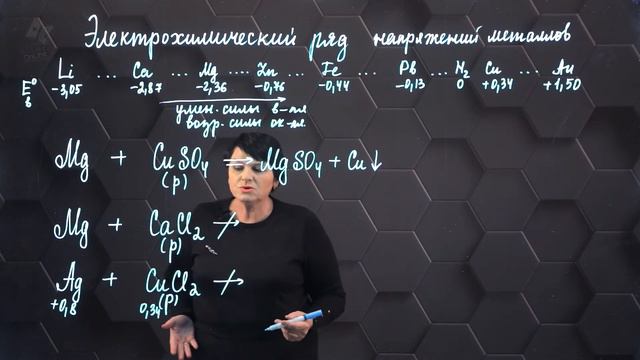 Электрохимический ряд потенциалов. 2 часть. 10 класс. смотреть онлайн