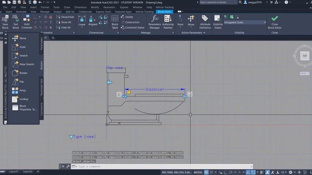 F 02 l Block Test ,Actions and Parameter Sets l Arabic Autodesk®AutoCAD®2021First Completed Advance смотреть онлайн