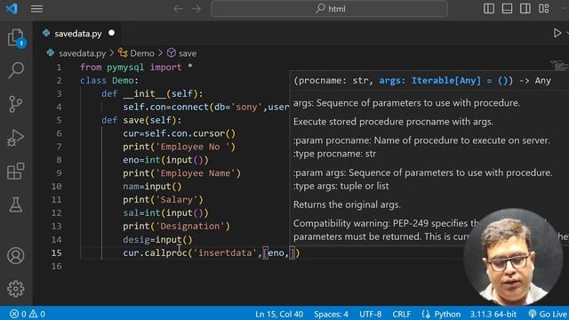 Python Database Connection (Part-4) by Tanay Sir | Learn Python - CodeSquadz смотреть онлайн