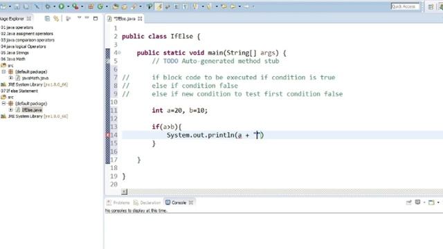 12 Java If else condition смотреть онлайн