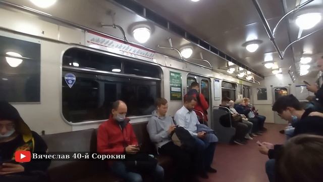 Девяткино - Пушкинская 1 линия петербургского метрополитена // 25.08.2021 / Вячеслав Сорокин смотреть онлайн