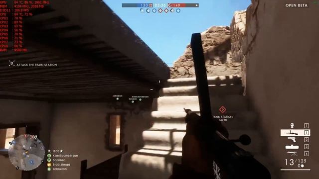 Battlefield 1 | GTX 1070 OC | i7-2600K OC | 144HZ | Benchmark Gameplay смотреть онлайн