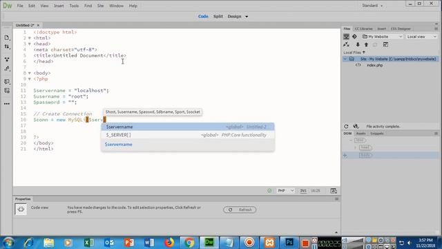 How to create a MySQL database using PHP XAMPP смотреть онлайн