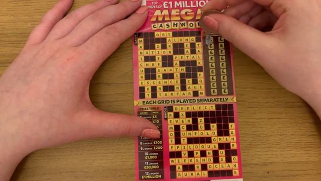 Pink Mega Cashword Scratchcards £5 Scratch Card Lottery Tickets, Will I Finally Get A Winner? смотреть онлайн
