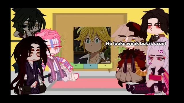 Uppermoons and Muzan react Team goku "MELIODAS" Part 1 | Gacha react смотреть онлайн