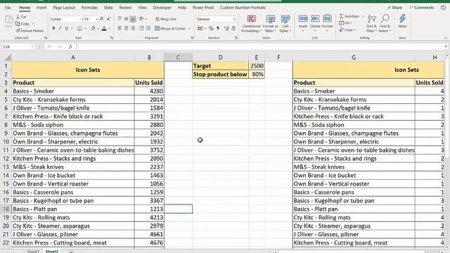 Excel: Change CELL COLOR based on VALUE of ANOTHER CELL смотреть онлайн