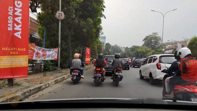 Driving Around Hypermart (ex. Giant Supermarket) Villa Melati Mas Serpong смотреть онлайн