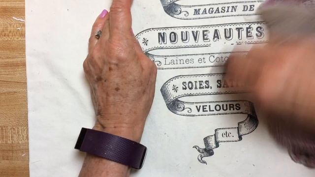 DIY Decoupage & Transfer  Canvas Shopping Bag