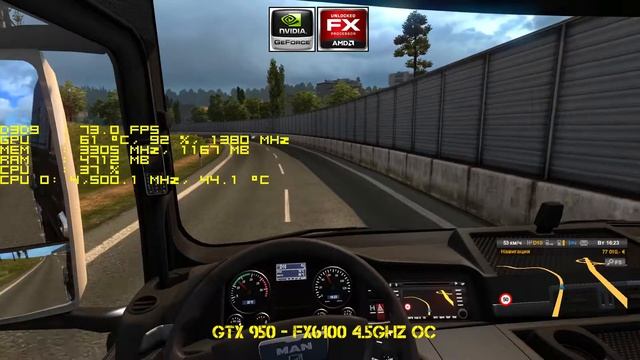 GTX 950 | Euro Truck Simulator 2 смотреть онлайн