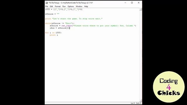 Learn Python - Tic Tac Toe смотреть онлайн
